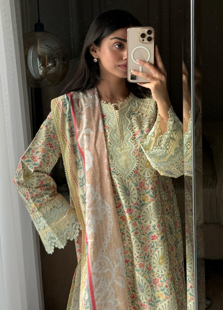 Q Prints by Qalamkar Unstitched Printed Lawn 3 Piece Suit QLK26UQL ZAYRA QQP-04 (B) - Summer Collection
