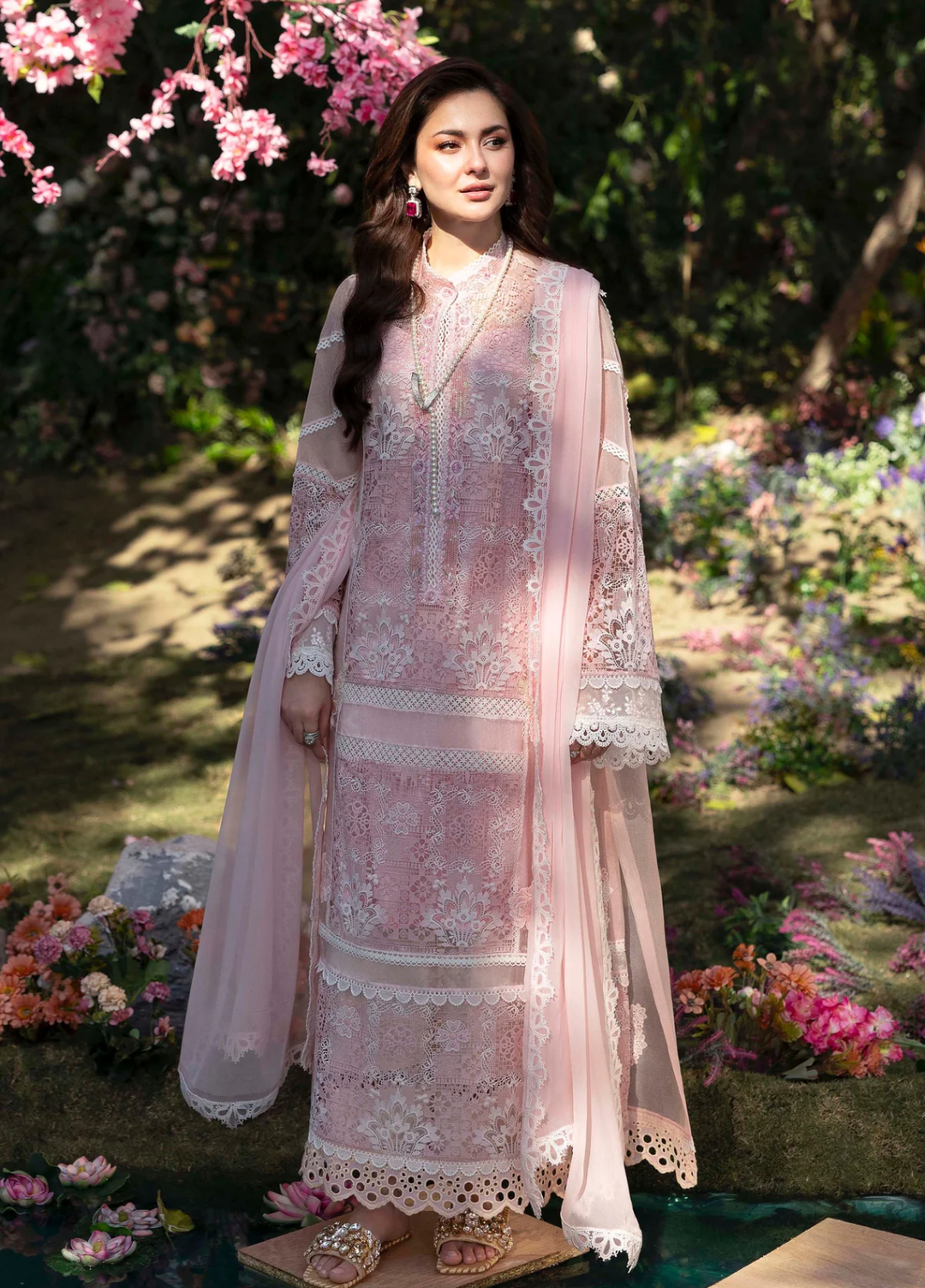 Sable Vogue Unstitched Embroidered Net 3 Piece Suit SV26UL SL-07-25 - Summer Collection