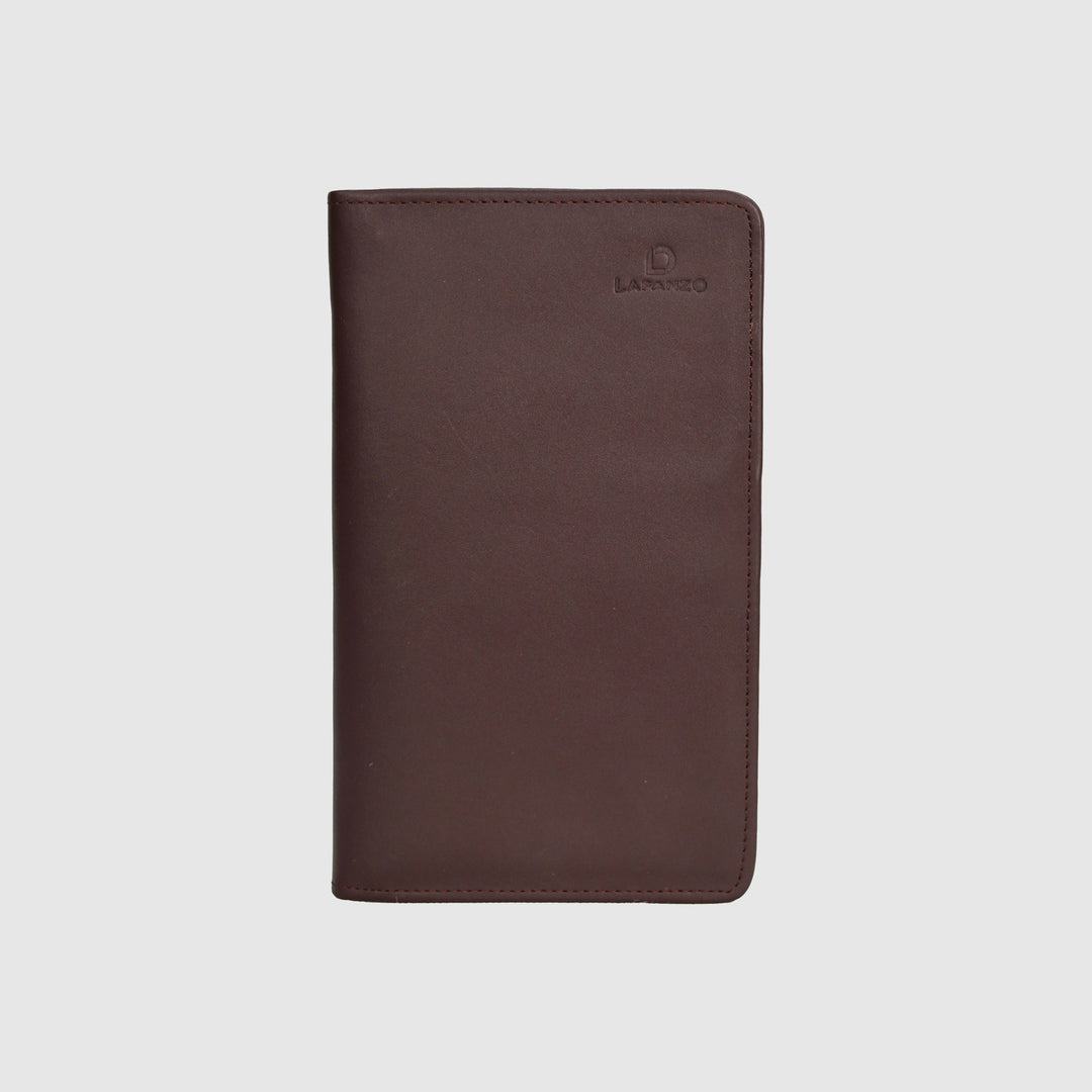 Lafanzo Unisex Leather Montclair Travel Wallet Brown - Accessories Collection