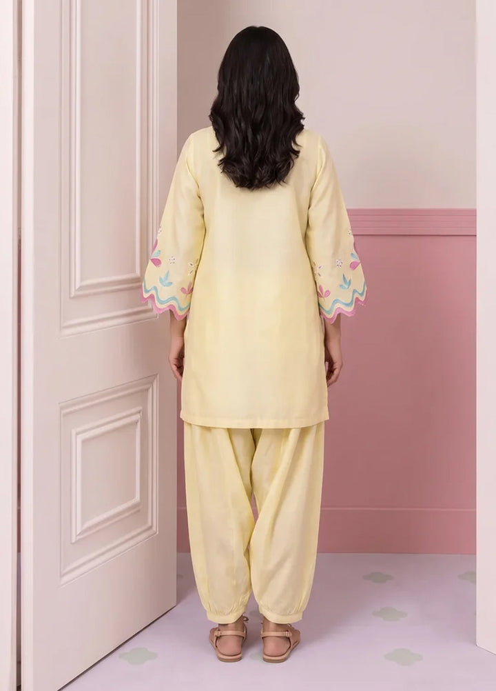 Scherezade Women RTW Embroidered Lawn Cotton 3 Piece Suit PINA COLADA - Casual Collection
