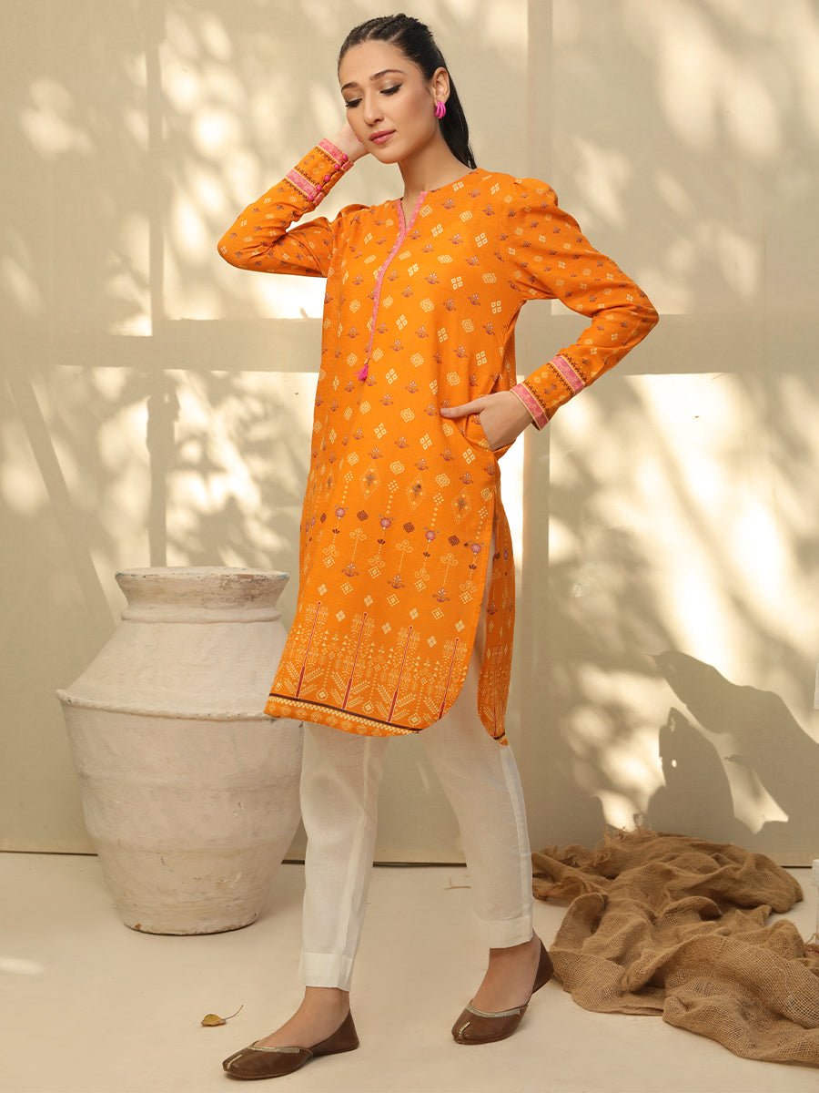 Salitex Women Printed Khaddar 1 Piece Shirt CP-W22-C-012 - Winter Collection