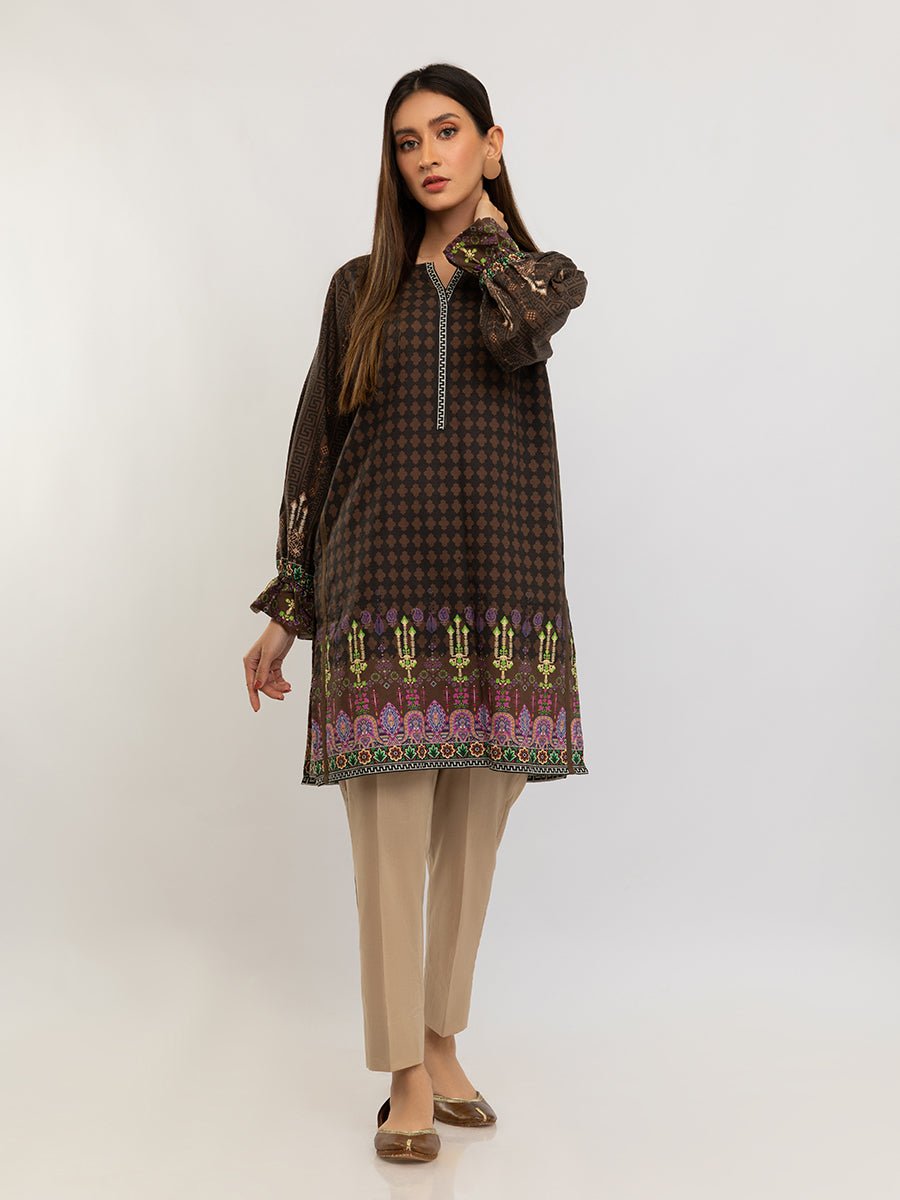 Salitex Women Printed Khaddar 1 Piece Shirt EX-W22-J-008 - Winter Collection