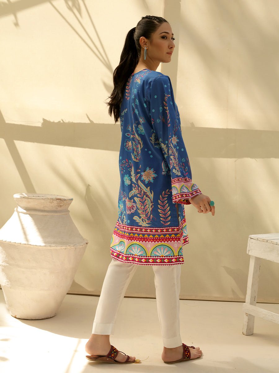 Salitex Women Printed Silk 1 Piece Shirt CP-W22-A-001 - Summer Collection