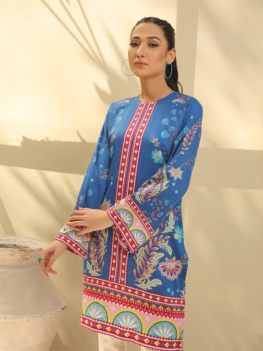 Salitex Women Printed Silk 1 Piece Shirt CP-W22-A-001 - Summer Collection