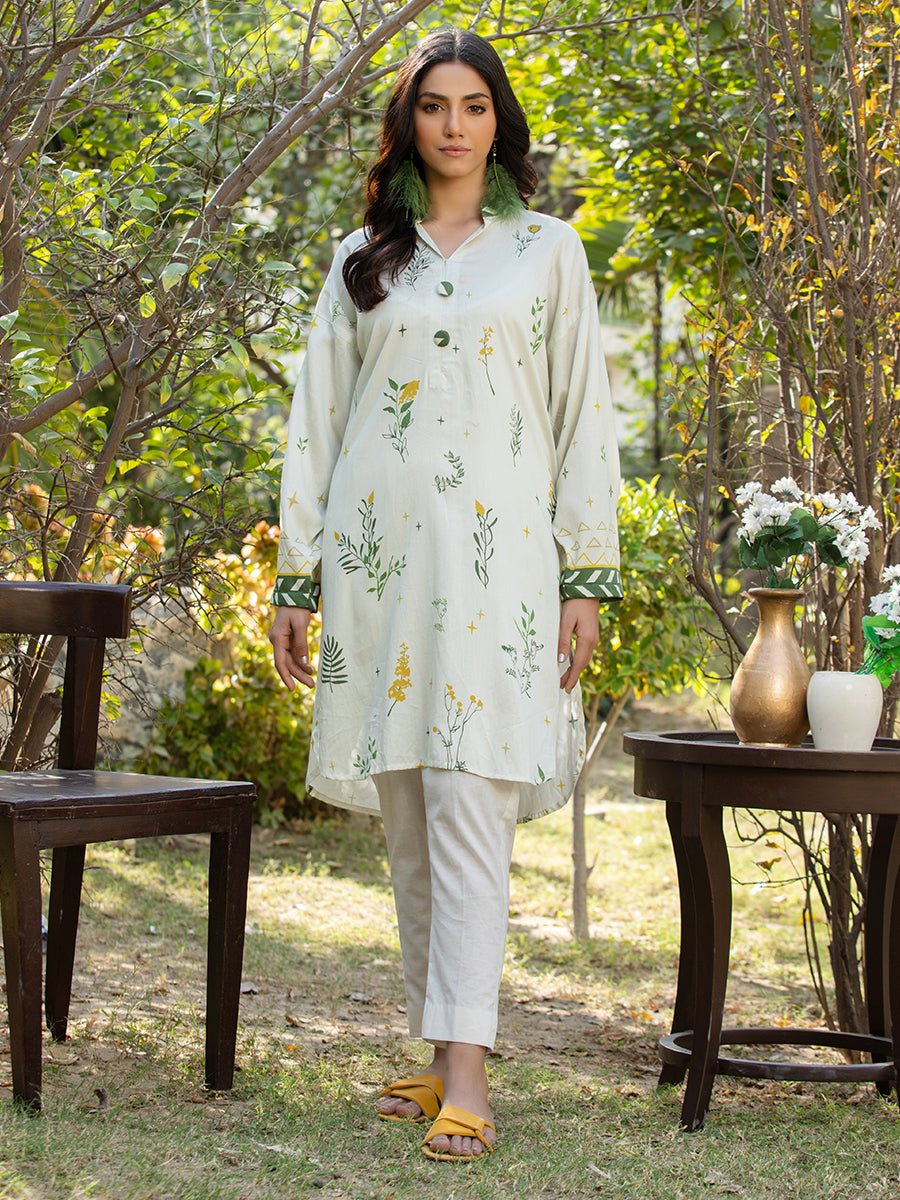 Salitex Women Printed Silk 1 Piece Shirt CPS23DC002 - Summer Collection