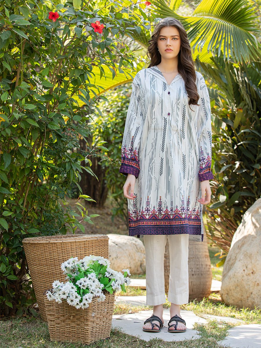 Salitex Women Printed Silk 1 Piece Shirt CPS23DC010 - Summer Collection