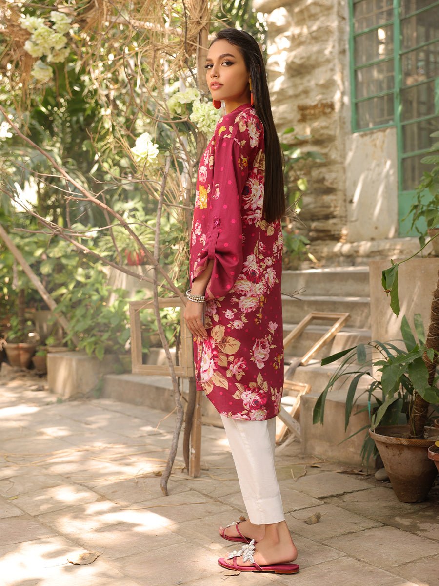 Salitex Women Printed Silk 1 Piece Shirt CP-W22-A-015 - Winter Collection