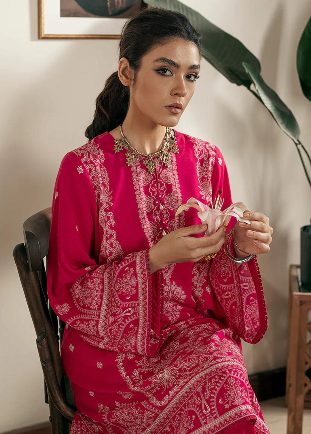 Cross Stitch Embroidered Linen Suits Unstitched 2 Piece CS22W 09 Bay Breeze - Winter Collection