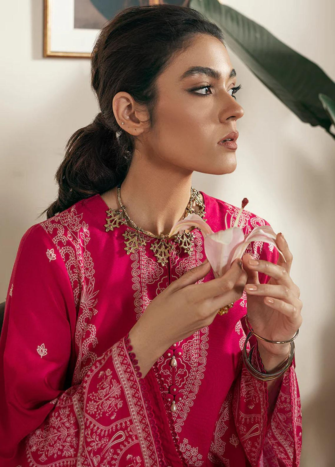 Cross Stitch Embroidered Linen Suits Unstitched 2 Piece CS22W 09 Bay Breeze - Winter Collection