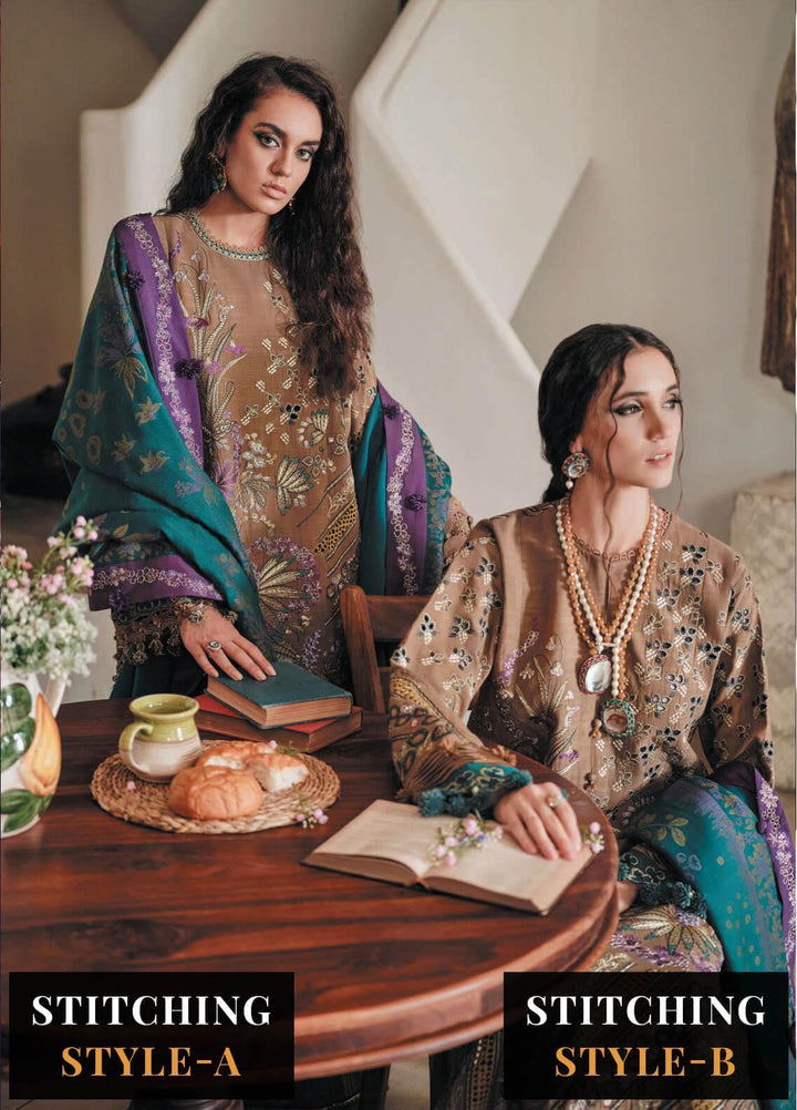 Danayah By Republic Womenswear Embroidered  Suits Unstitched 3 Piece RW22D DU-06 - Winter Collection