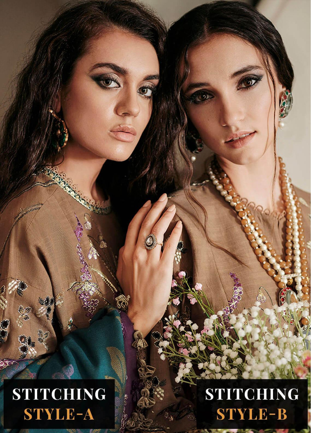 Danayah By Republic Womenswear Embroidered  Suits Unstitched 3 Piece RW22D DU-06 - Winter Collection