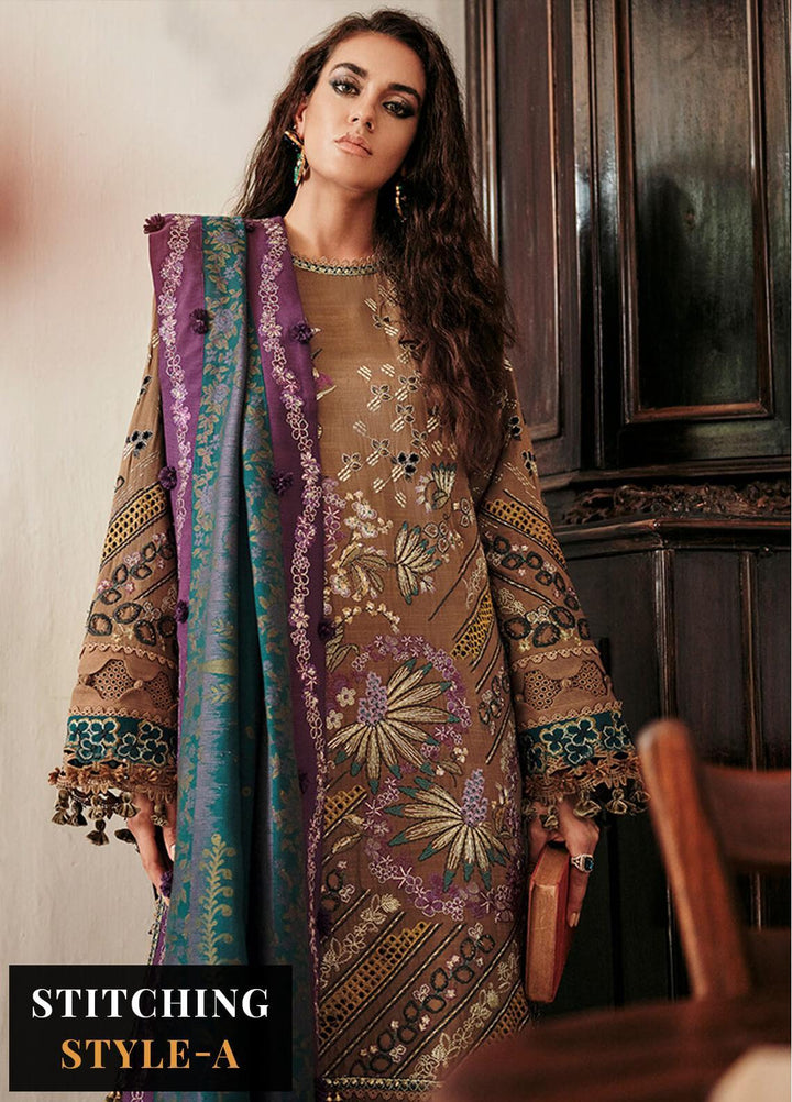 Danayah By Republic Womenswear Embroidered  Suits Unstitched 3 Piece RW22D DU-06 - Winter Collection