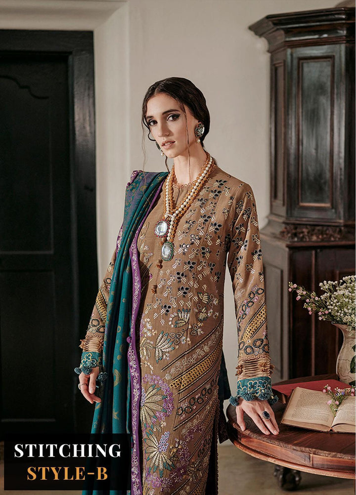Danayah By Republic Womenswear Embroidered  Suits Unstitched 3 Piece RW22D DU-06 - Winter Collection