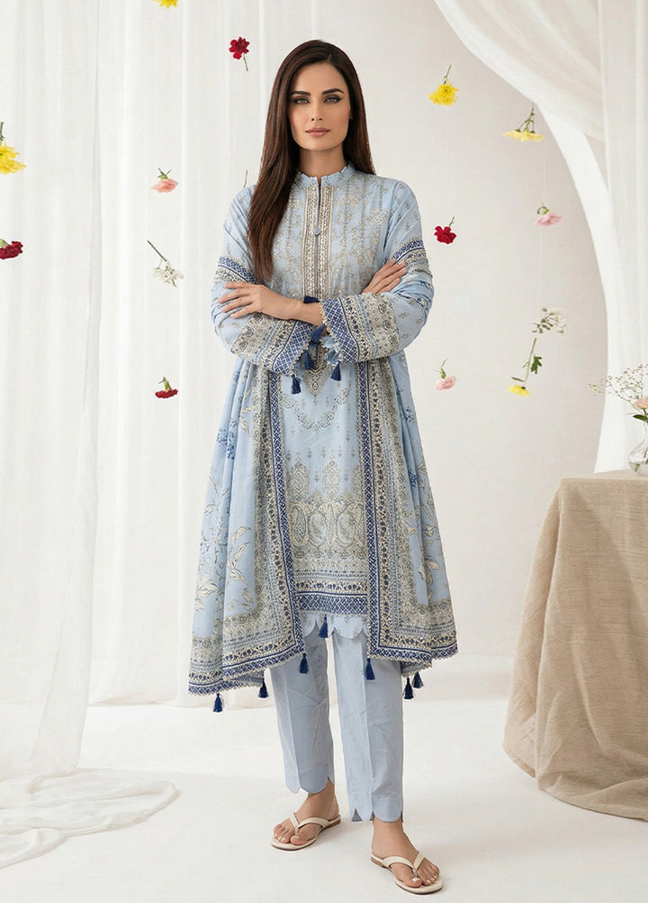 Salina by Regalia Textiles Unstitched Digital Printed Lawn 3 Piece Suit RG26ULSP D2 - Casual Collection