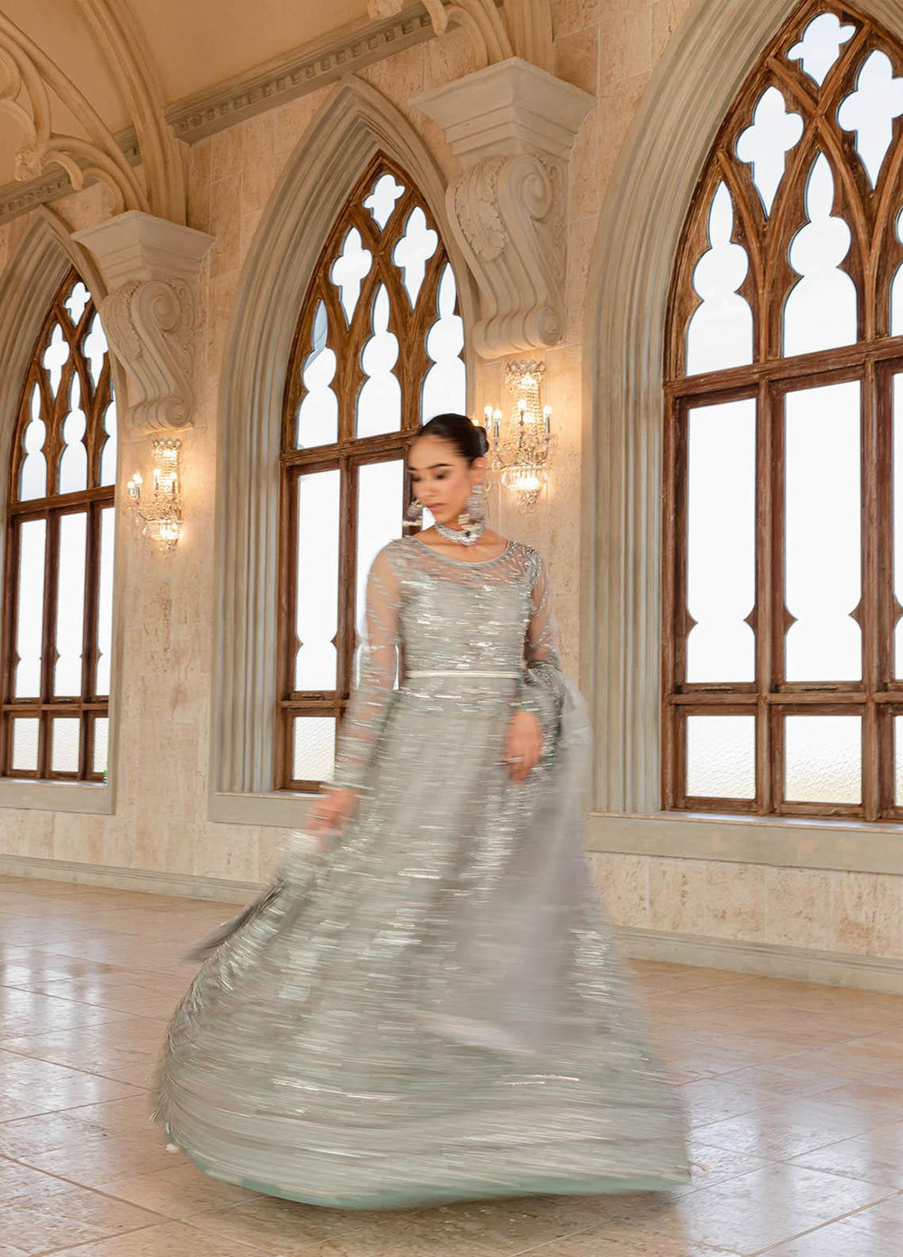 Gulaal Luxury Embroidered Organza 3 Piece Dress GL22LP-1 07 Naimaah