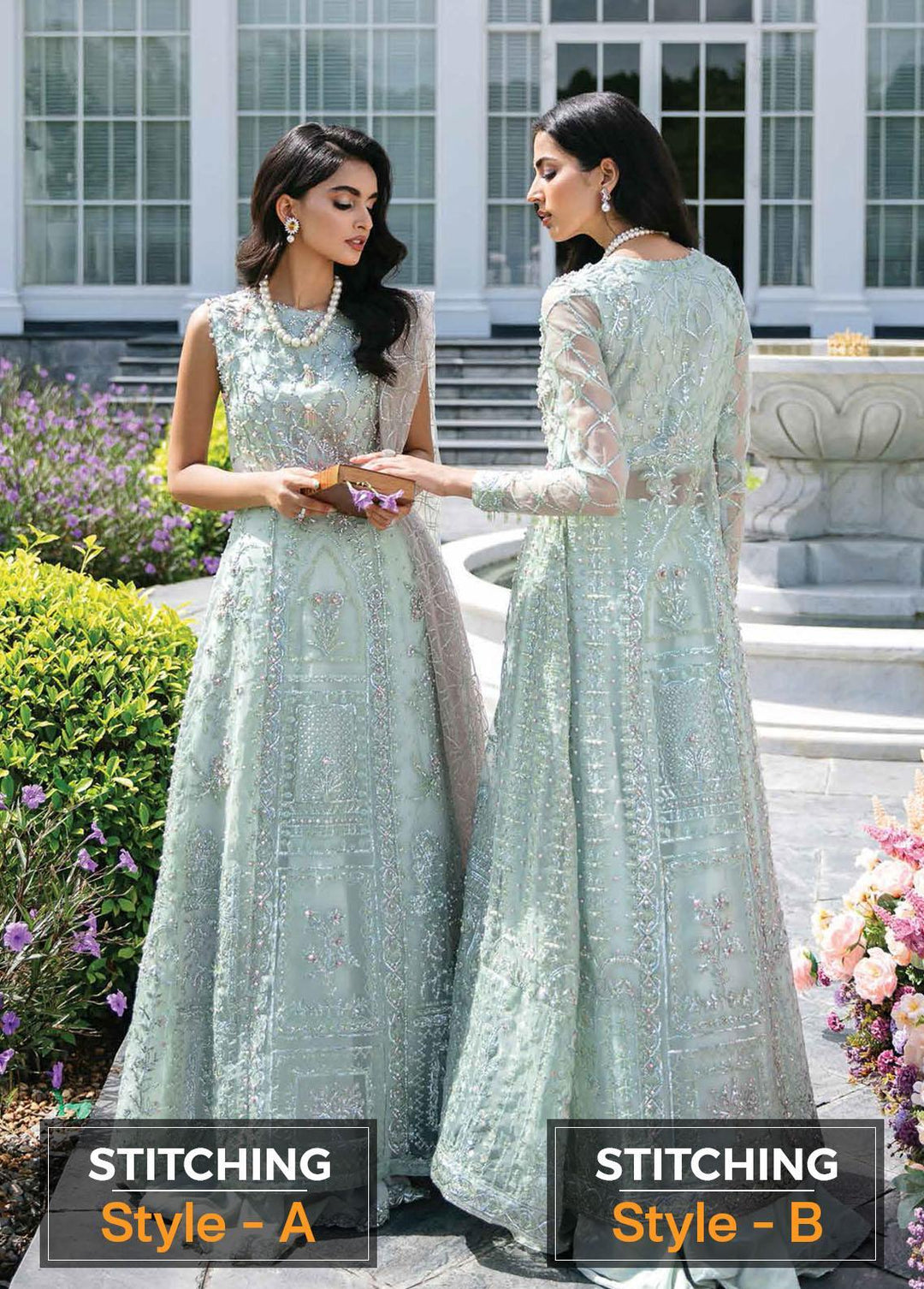 Serendipity by Mushq Embroidered Organza Suits Unstitched 4 Piece MQ22S TDL22-02 Natalie - Luxury Wedding Collection