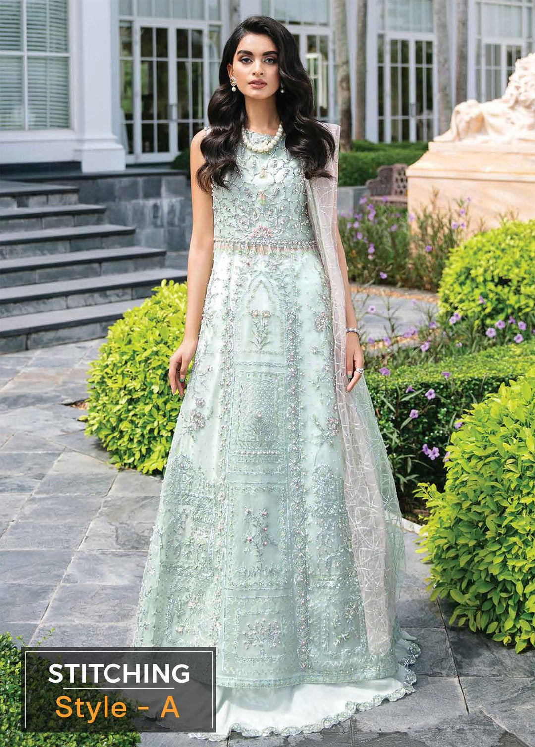 Serendipity by Mushq Embroidered Organza Suits Unstitched 4 Piece MQ22S TDL22-02 Natalie - Luxury Wedding Collection