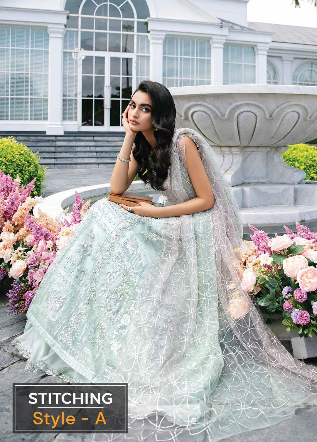 Serendipity by Mushq Embroidered Organza Suits Unstitched 4 Piece MQ22S TDL22-02 Natalie - Luxury Wedding Collection