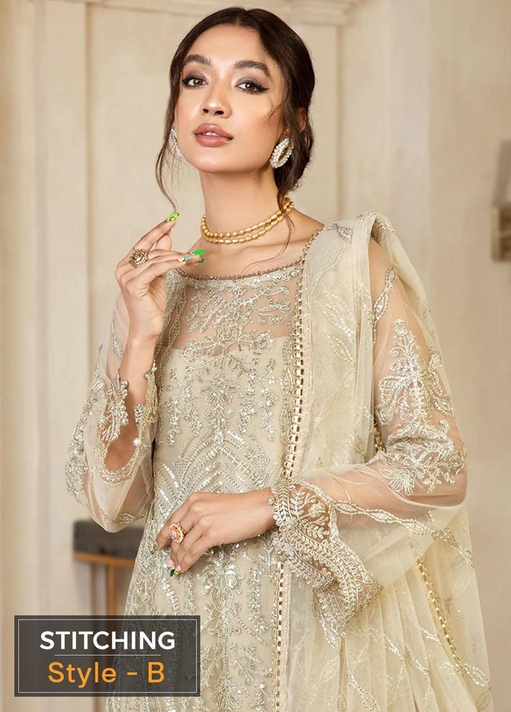 Gulzaar By Zarif Embroidered  Suits Unstitched 3 Piece ZFG 03 DAISY - Luxury Collection