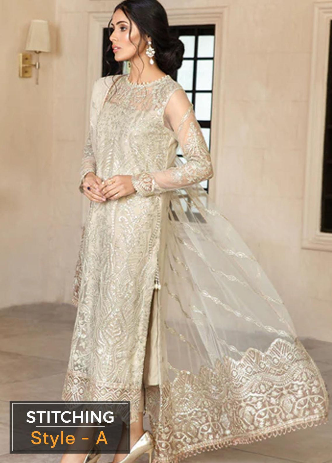 Gulzaar By Zarif Embroidered  Suits Unstitched 3 Piece ZR25UF ZFG 03 DAISY - Luxury Collection