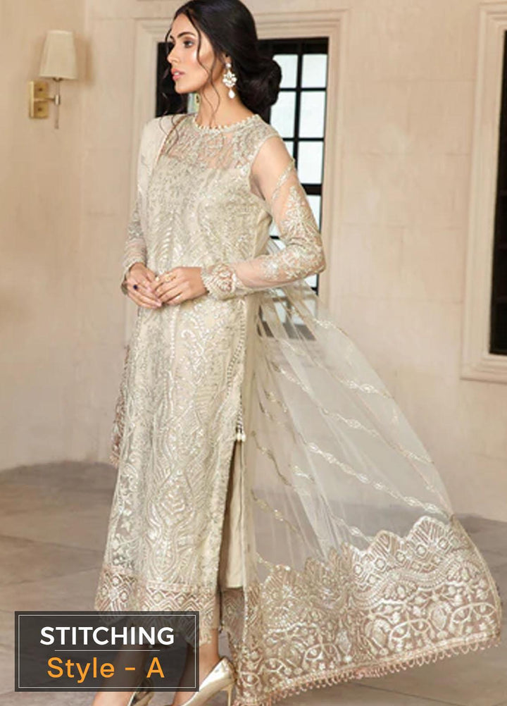 Gulzaar By Zarif Embroidered  Suits Unstitched 3 Piece ZR25UF ZFG 03 DAISY - Luxury Collection