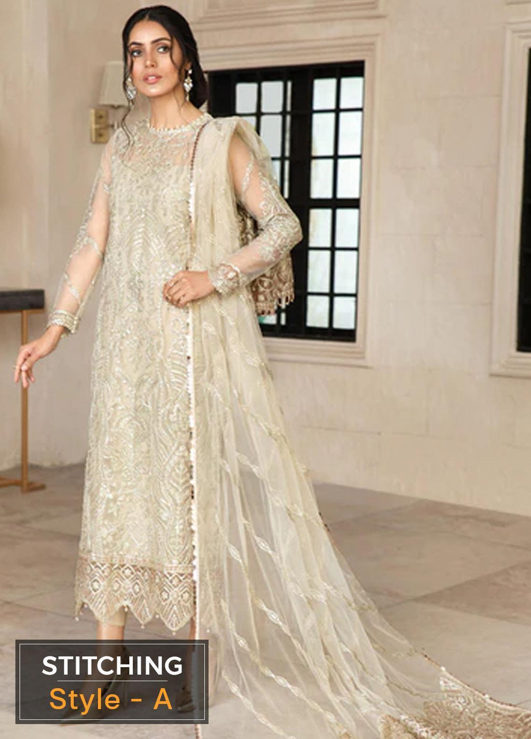 Gulzaar By Zarif Embroidered  Suits Unstitched 3 Piece ZFG 03 DAISY - Luxury Collection
