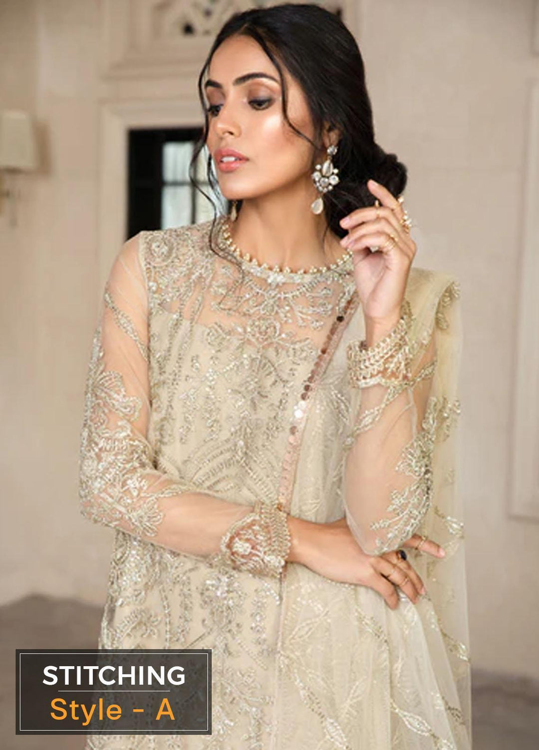Gulzaar By Zarif Embroidered  Suits Unstitched 3 Piece ZR25UF ZFG 03 DAISY - Luxury Collection