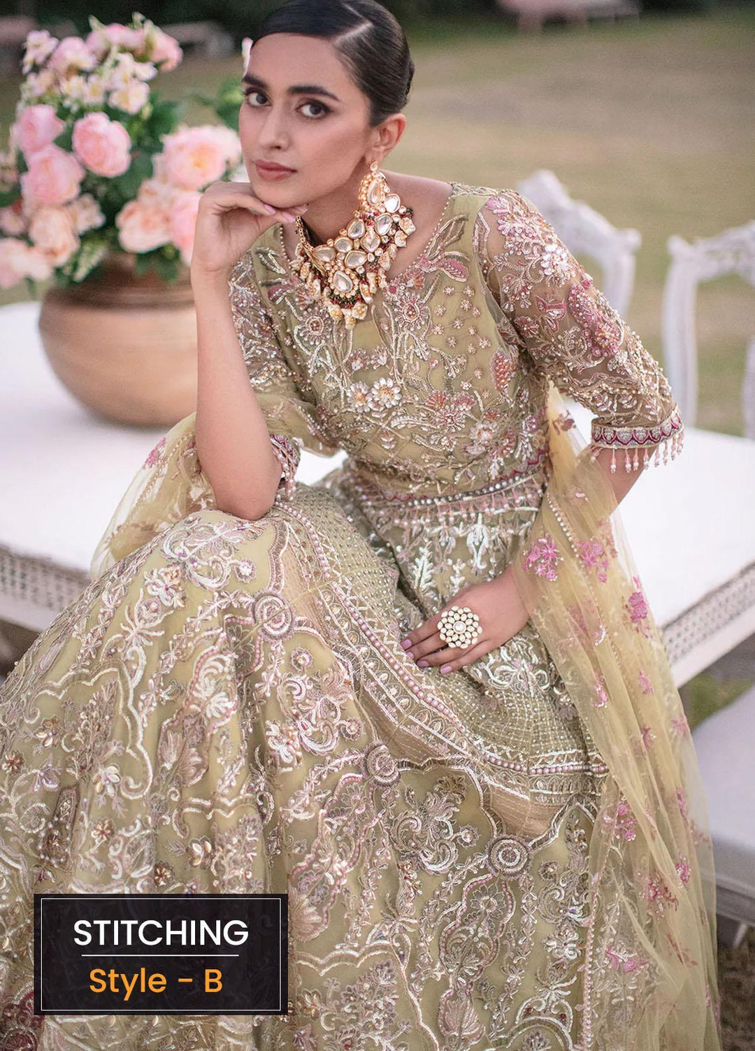 Veer Di Wedding by Elaf Embroidered  Suits Unstitched 3 Piece EF22VW EVW 03 - Bridal Collection