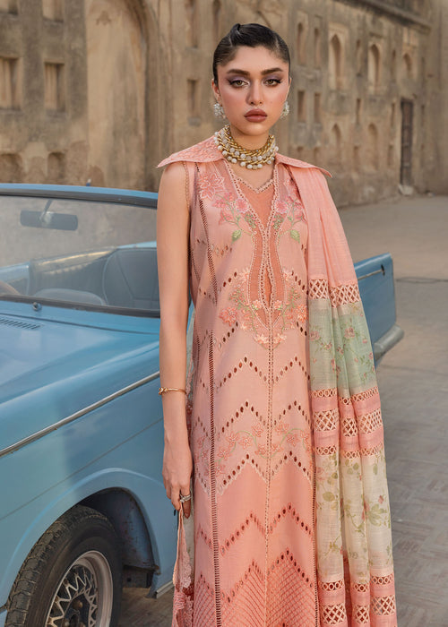 Bloom by Saira Shakira Unstitched Embroidered Lawn 3 Piece Suit SSR26ULB AMBRE-07A - Eid Collection