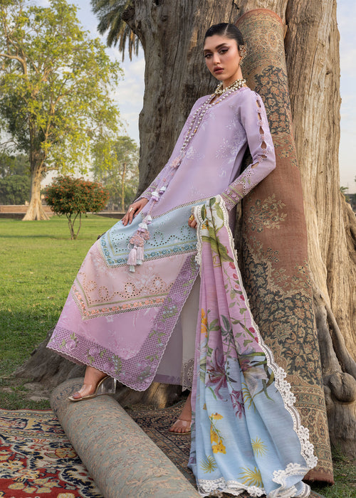 Bloom by Saira Shakira Unstitched Embroidered Lawn 3 Piece Suit SSR26ULB AVA-01B - Eid Collection
