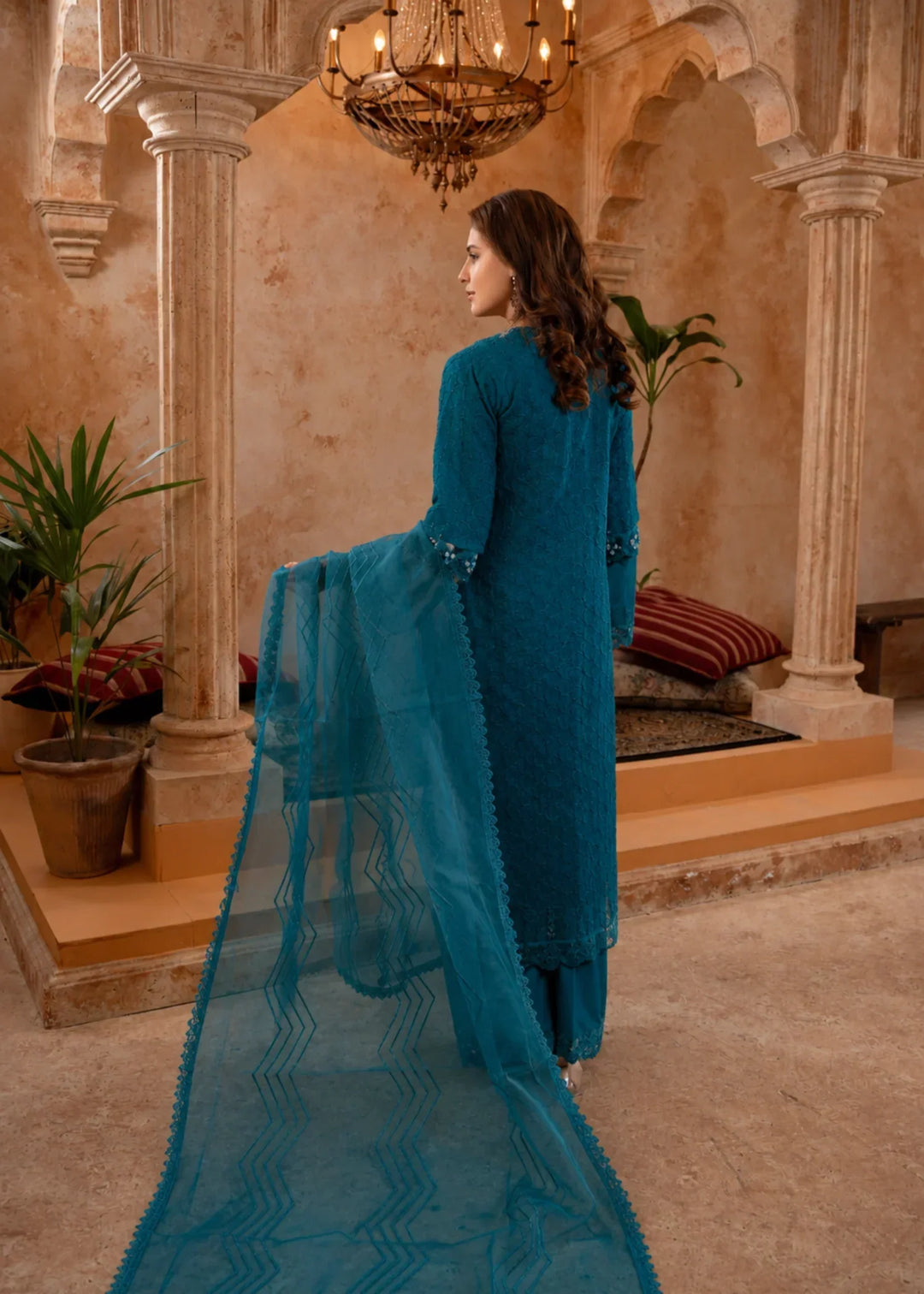 Rang Nirala by Manahils RTW Hand work Organza 3 Piece Suit 181-Bondi Festive Collection