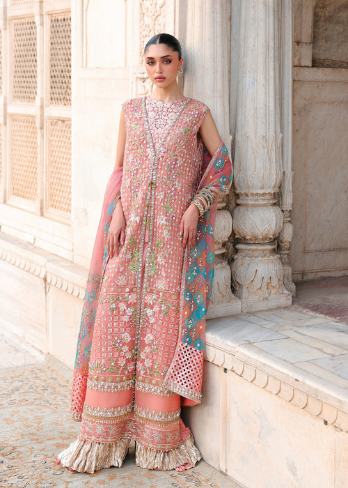 Saira Shakira Unstitched Embroidered Organza 3 Piece Suit SSR26UW Daphne - Wedding Collection