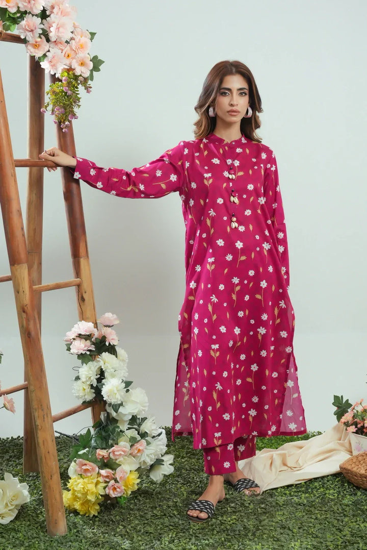 Dhaga Women Pret Printed 2 Piece Lawn Matching Separate FW24DSP0044 - Summer Collection