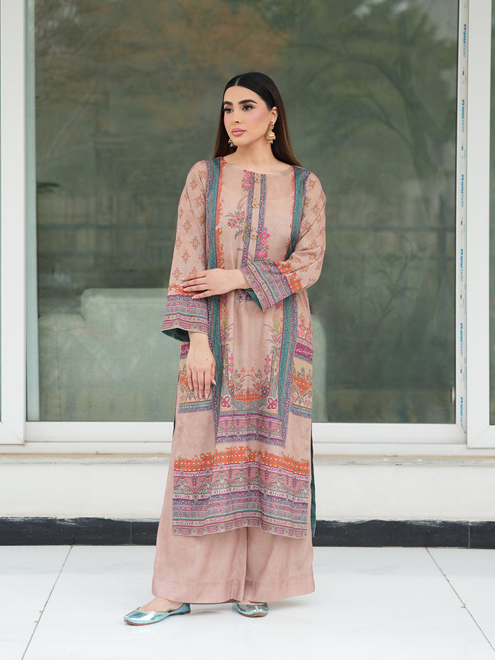 TNG Women Luxury Pret Printed Crepe 2 Piece Suit Aina - Casual Collection