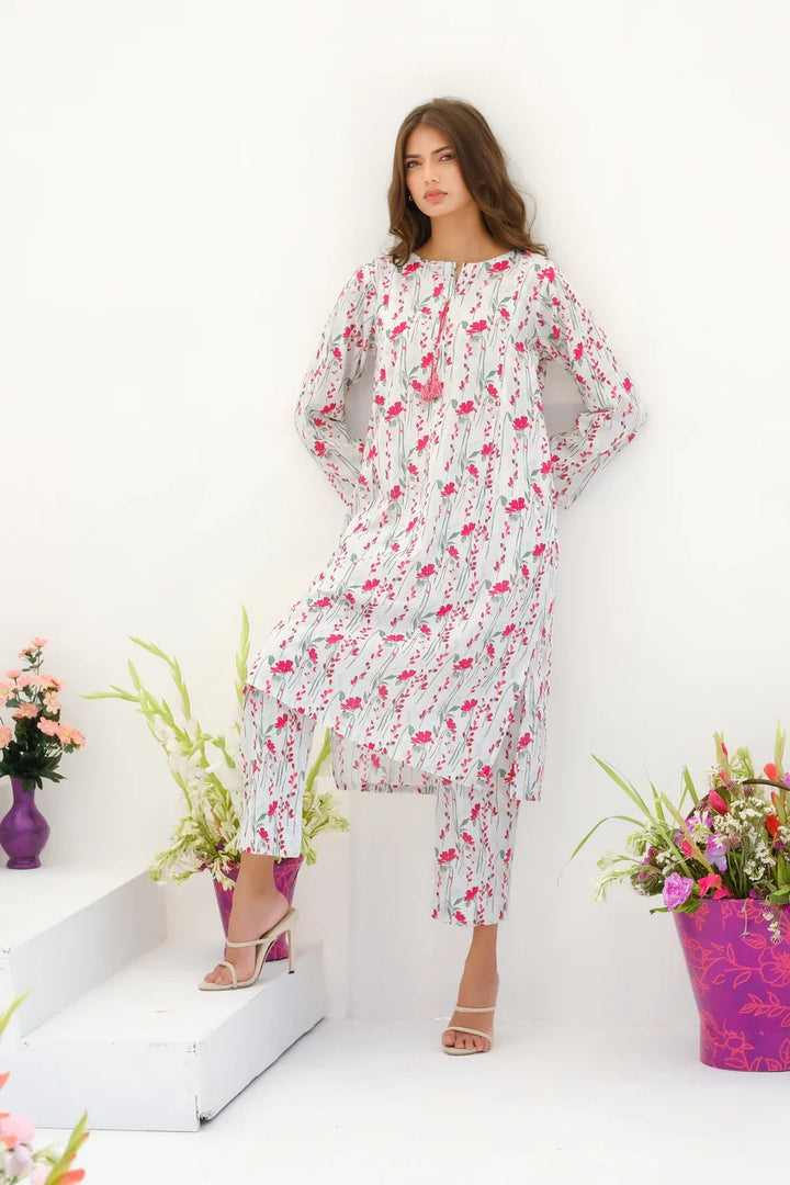 Dhaga Women Pret Printed 2 Piece Lawn Matching Separate FW24DSP0020 - Summer Collection