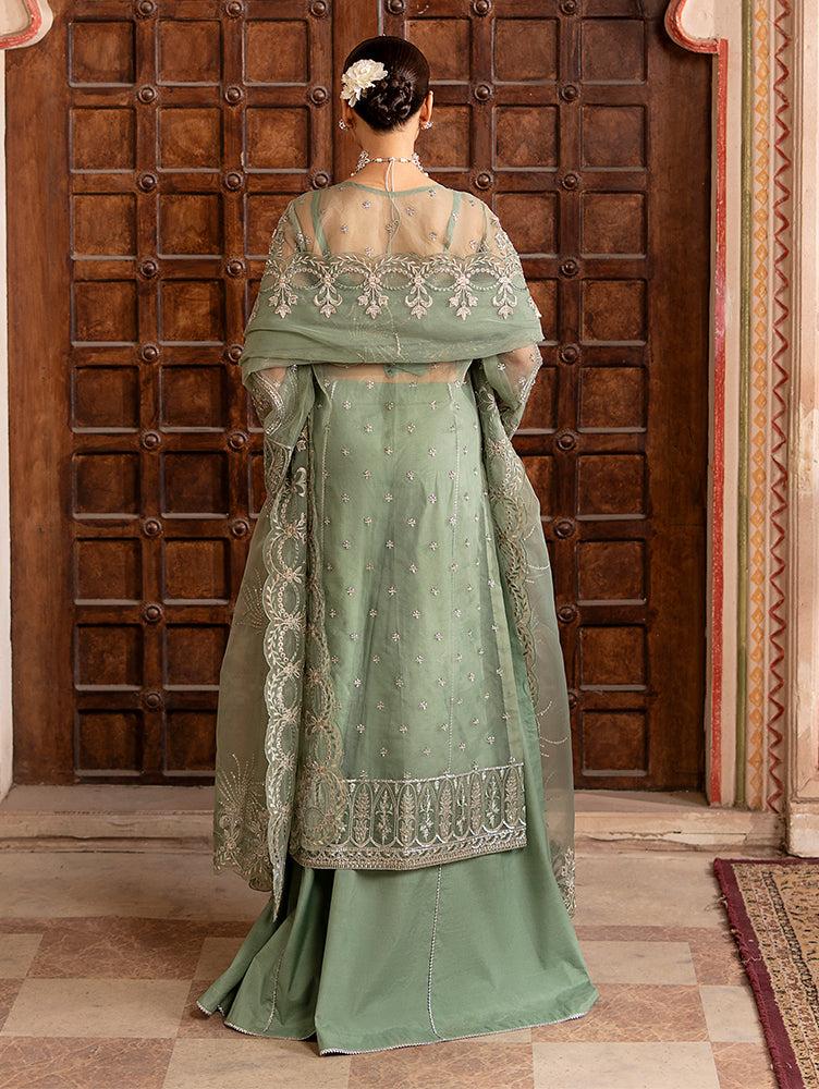 Zebtan Women Unstitched Embroidered Organza 3 Piece Suit RZ-05 Festive Collection