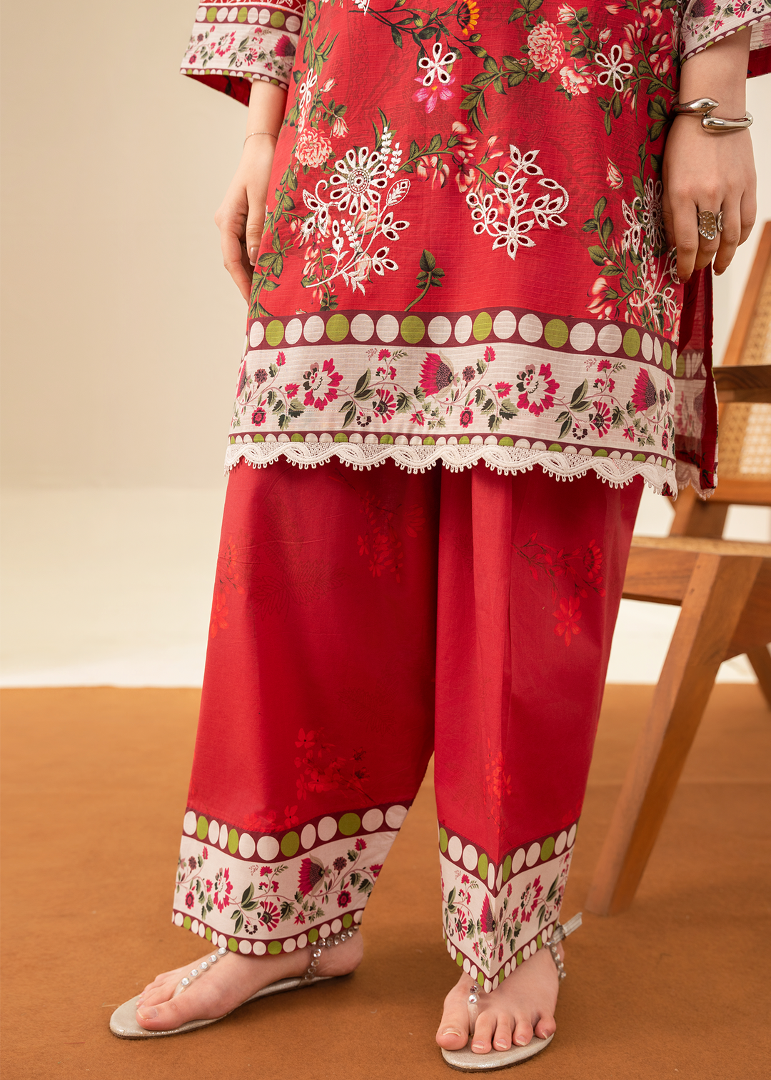 Solace by Meerak RTW Embroidered Lawn 3 Piece Suit DL-03 - Casual Collection