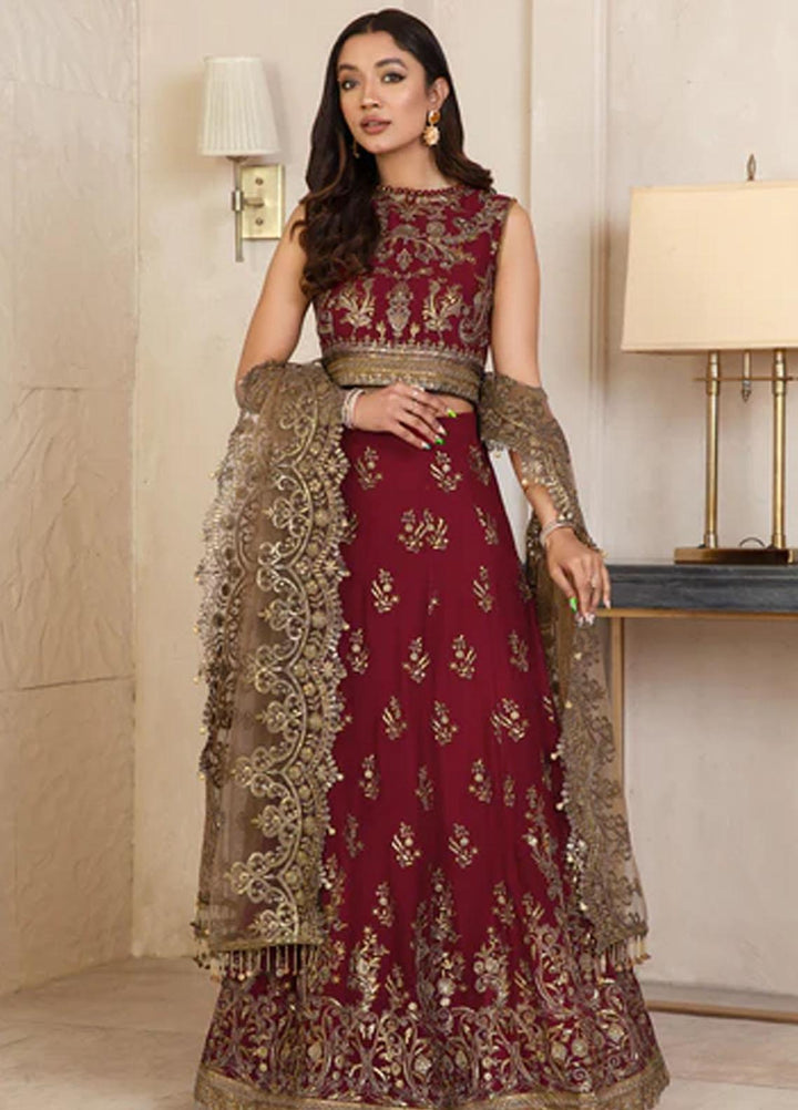 Gulzaar By Zarif Embroidered  Suits Unstitched 3 Piece ZFG 04 ROSELIA - Luxury Collection