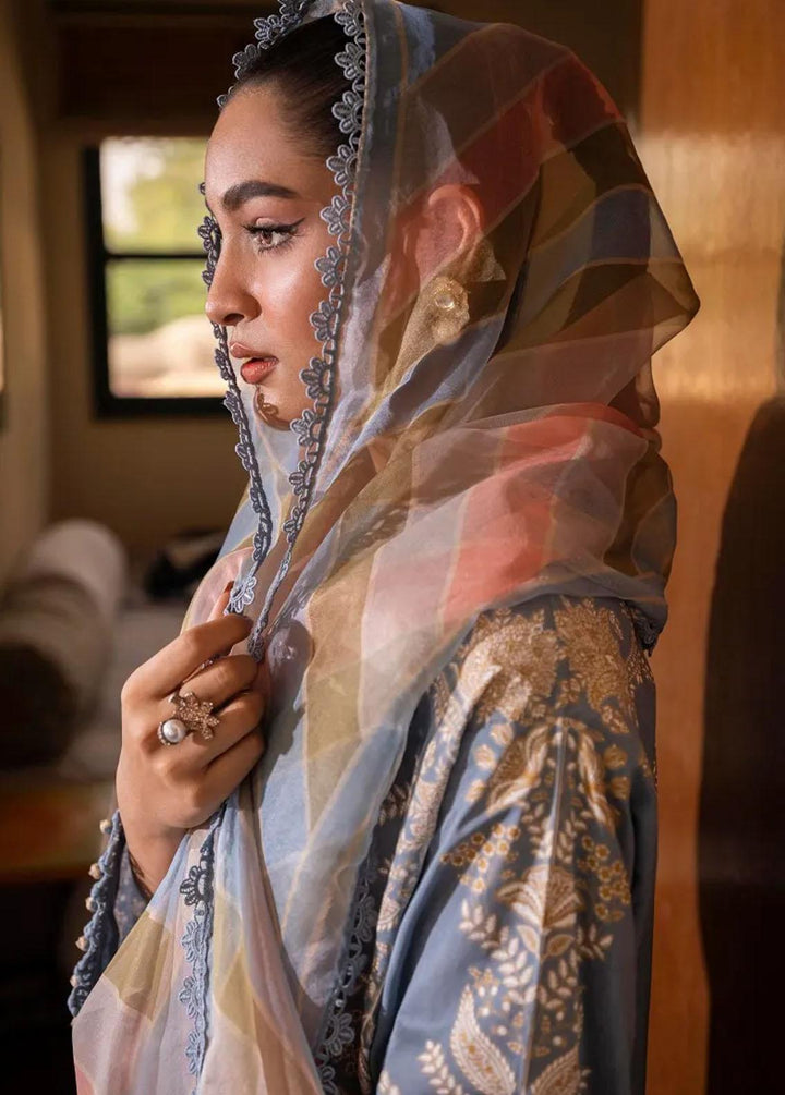 Muzlin By Sana Safinaz Embroidered Lawn Suits Unstitched 3 Piece SS23MZ 10B - Summer Collection