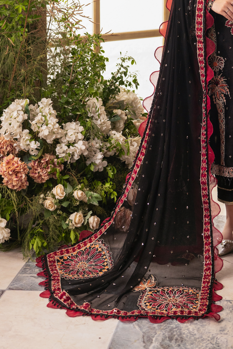 Zebtan Women Unstitched Embroidered Chiffon 3 Piece Suit ZC-03 Festive Collection