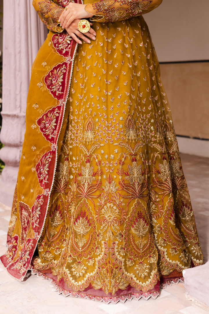 Waresha Women RTW Embroidered Organza 3 Piece Suit MW 06 - Festive Collection