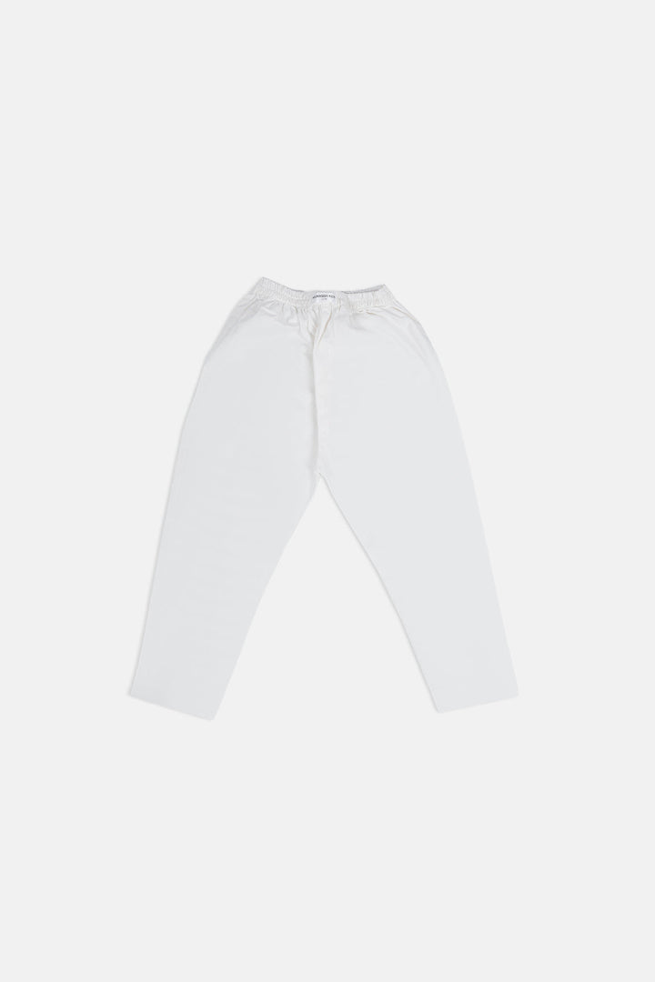 Muraqsh Ready To Wear Solids  Boys Off White Cotton Kurta Trouser MUR-OWKT - Summer Collection