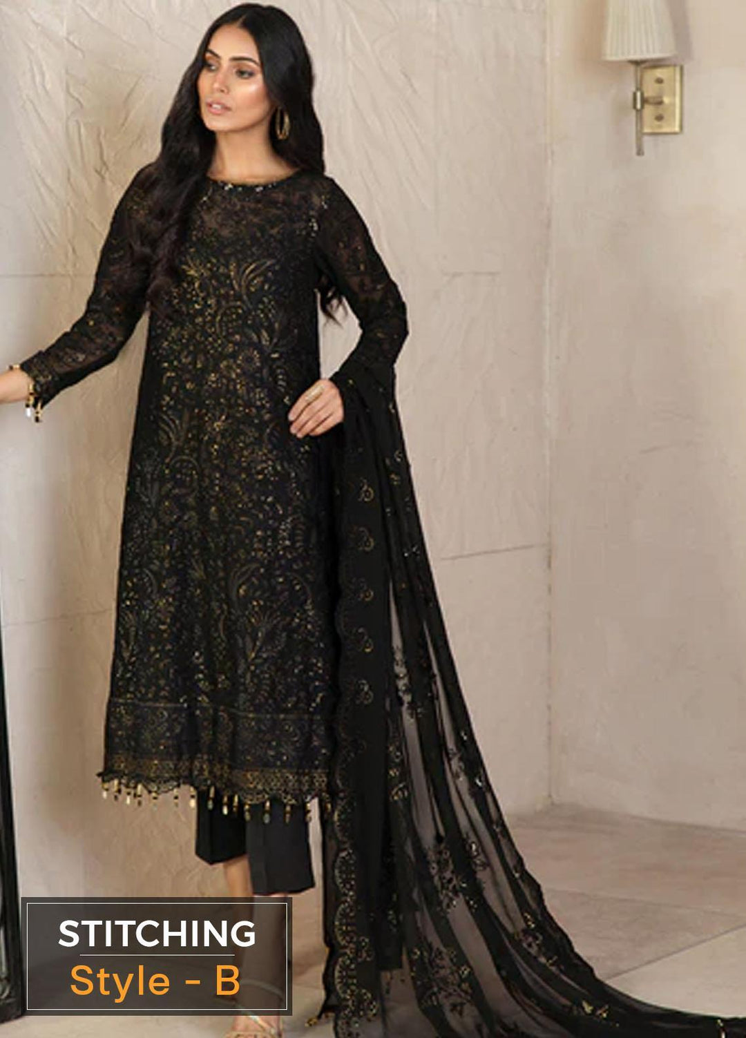 Gulzaar By Zarif Embroidered  Suits Unstitched 3 Piece ZFG 08 TWILIGHT - Luxury Collection