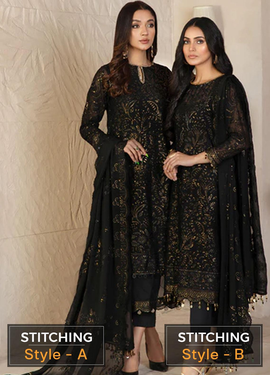 Gulzaar By Zarif Embroidered  Suits Unstitched 3 Piece ZFG 08 TWILIGHT - Luxury Collection