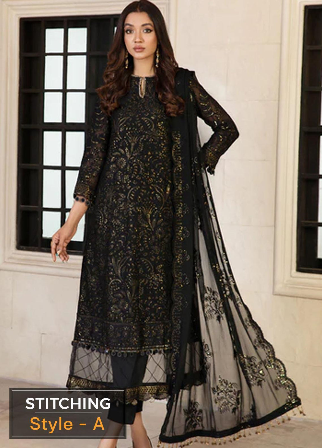 Gulzaar By Zarif Embroidered  Suits Unstitched 3 Piece ZFG 08 TWILIGHT - Luxury Collection