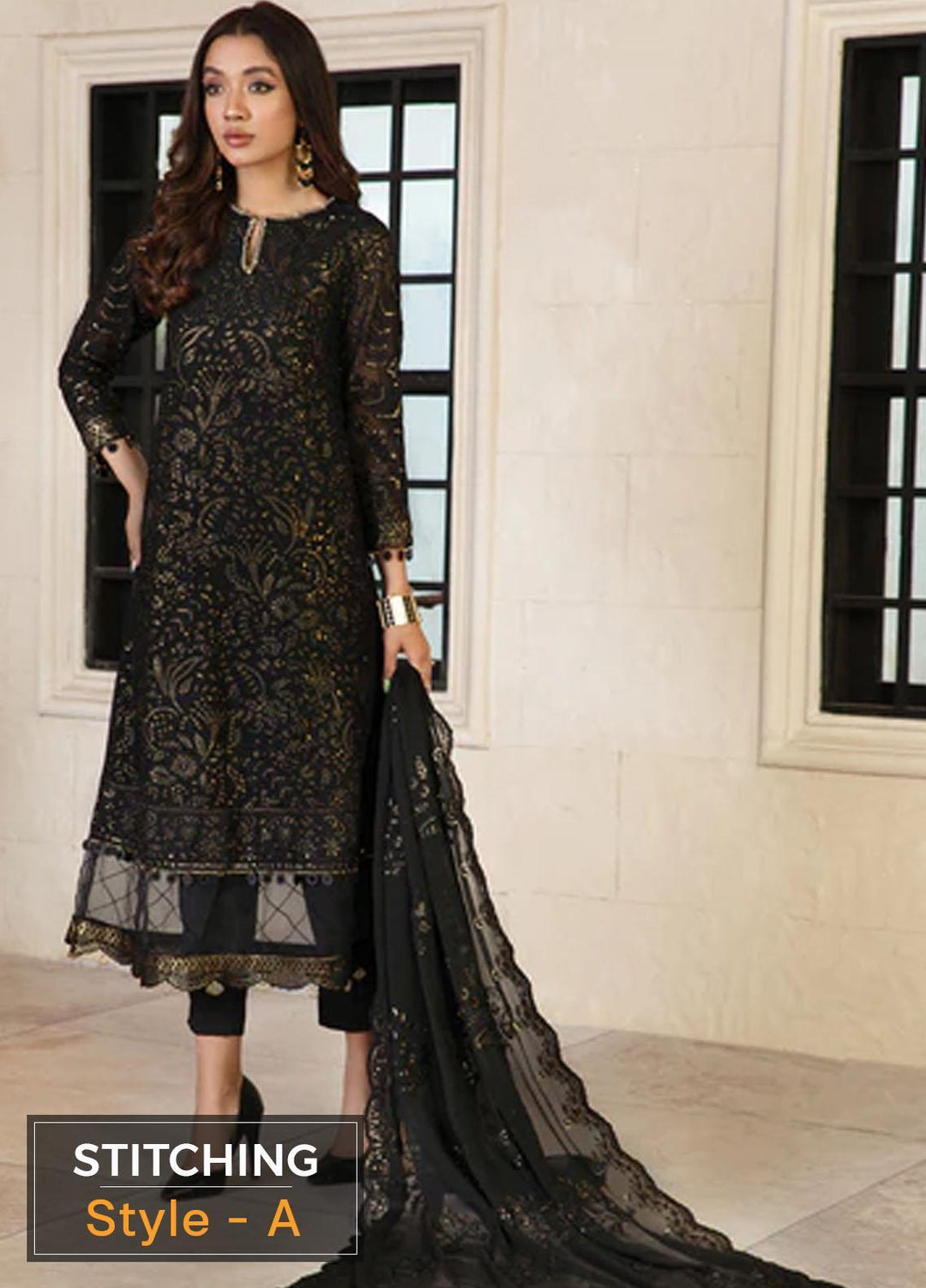 Gulzaar By Zarif Embroidered  Suits Unstitched 3 Piece ZFG 08 TWILIGHT - Luxury Collection