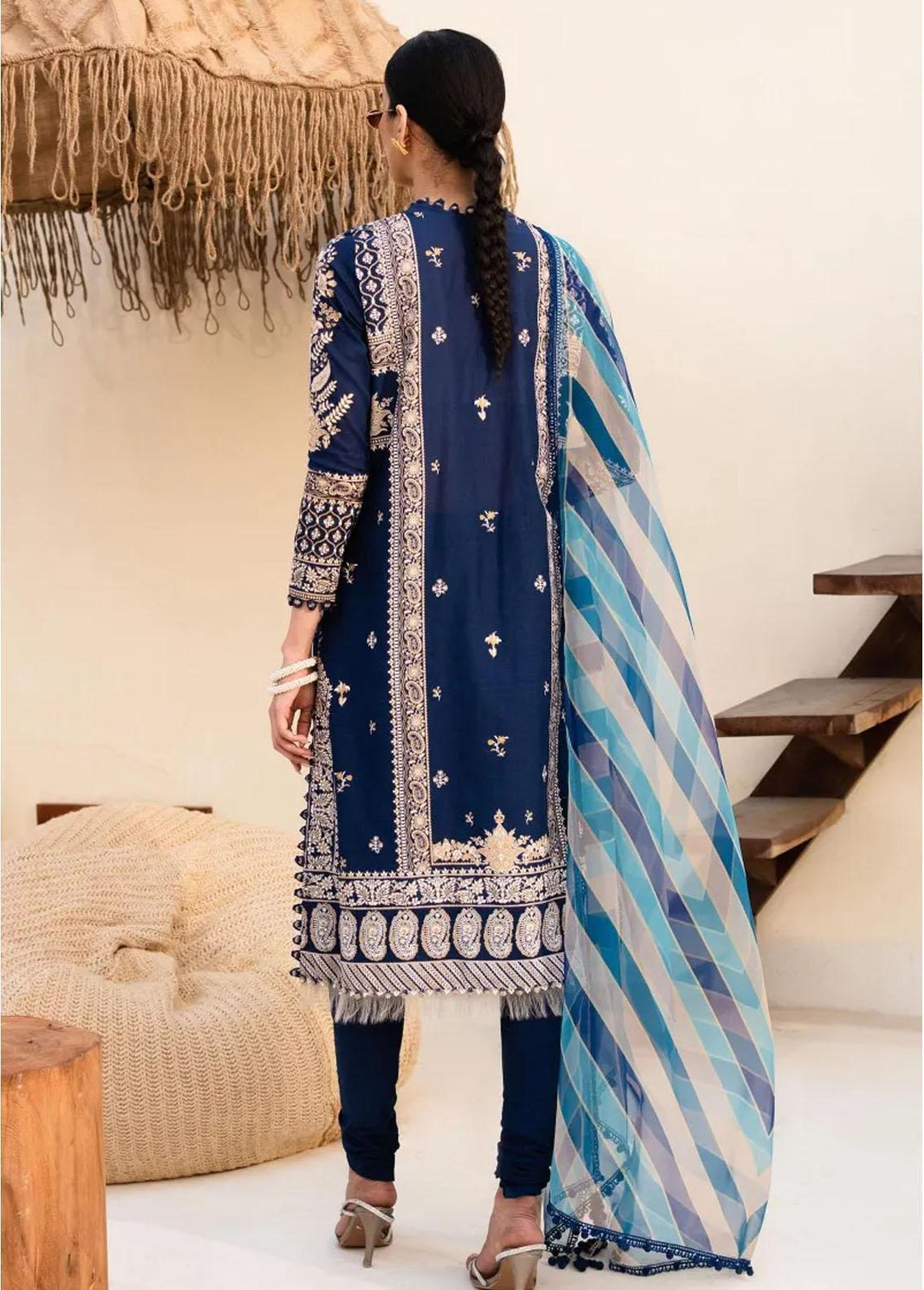 Muzlin By Sana Safinaz Embroidered Lawn Suits Unstitched 3 Piece SS23MZ 10A - Summer Collection