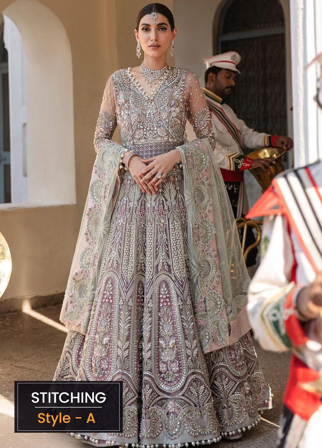 Veer Di Wedding by Elaf Embroidered  Suits Unstitched 3 Piece EF22VW EVW 01 - Bridal Collection