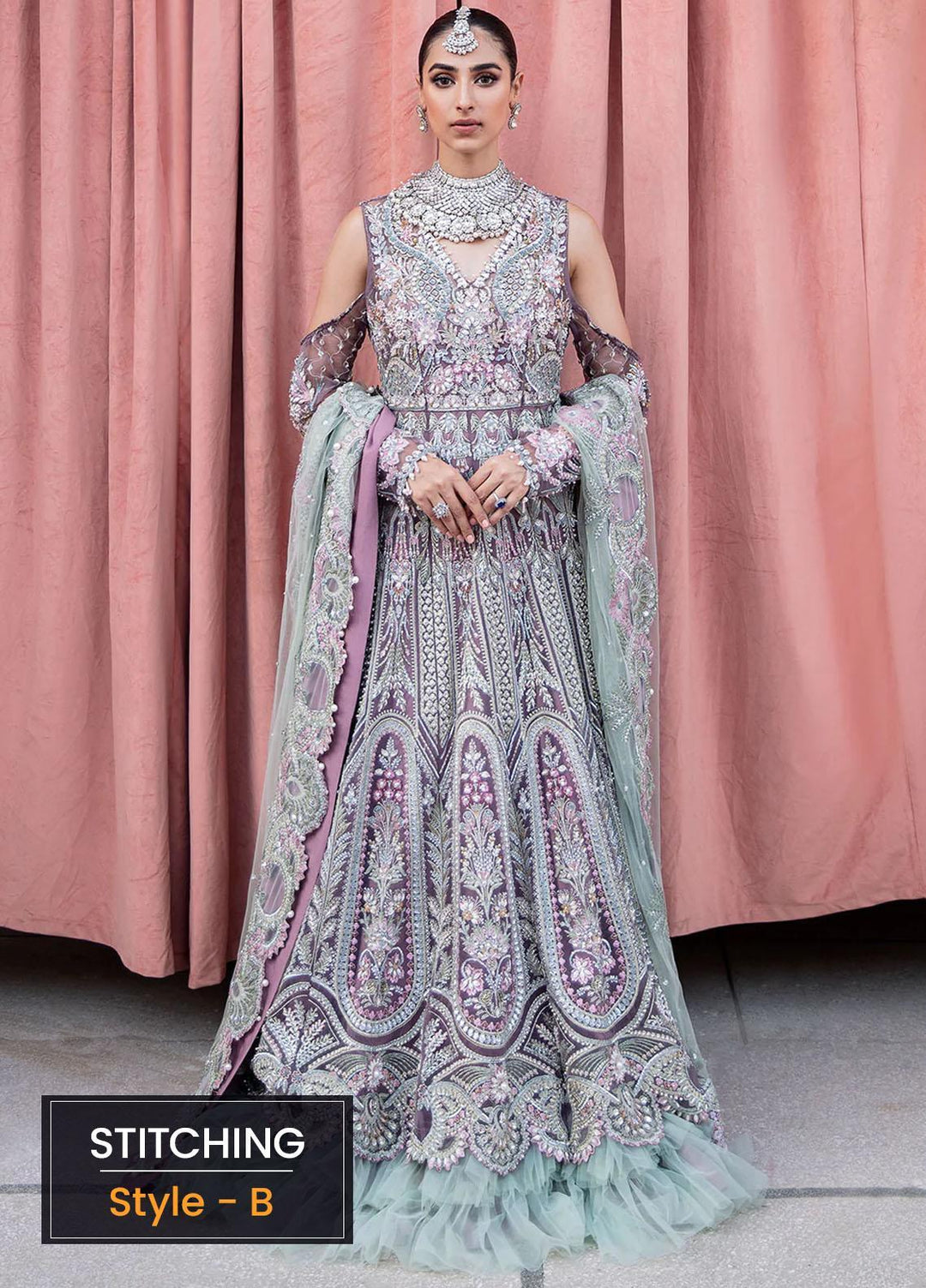 Veer Di Wedding by Elaf Embroidered  Suits Unstitched 3 Piece EF22VW EVW 01 - Bridal Collection