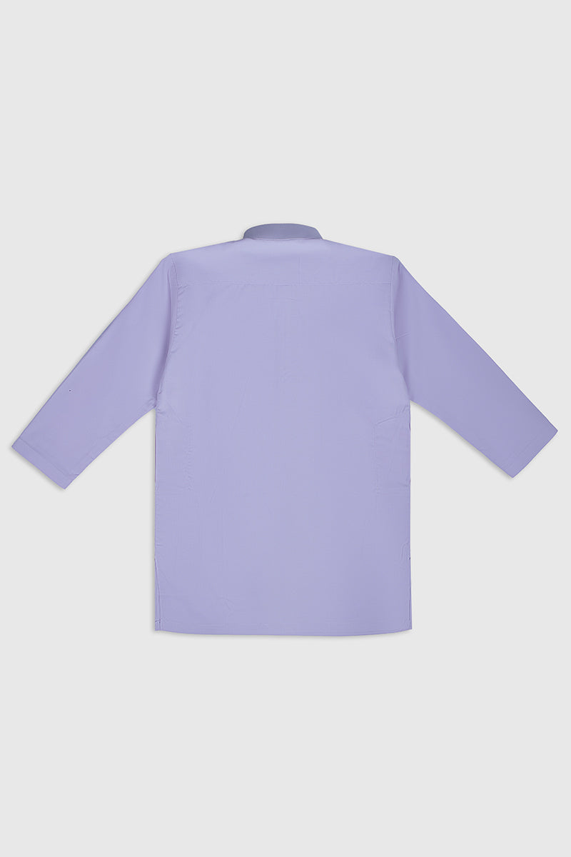 Muraqsh Ready To Wear Solids Cotton Boys Lilac Blended Kurta Trouser MURKT-K - Summer Collection
